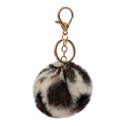 Cute Faux Fur Fluffy Fuzzy Pom Pom Keychain